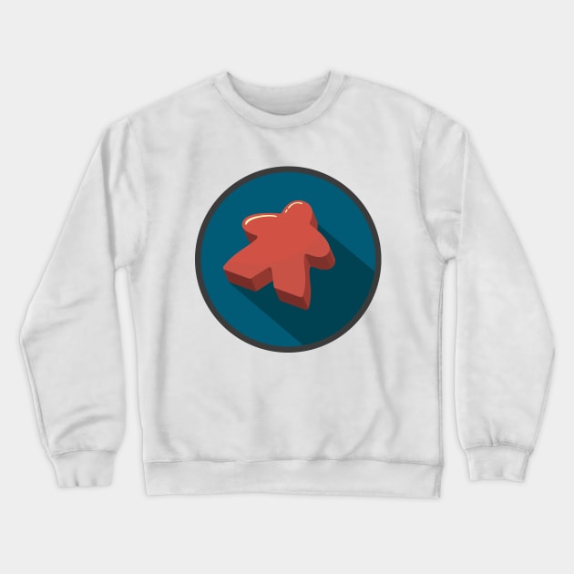 Meeple Crewneck Sweatshirt by RollForTheWin